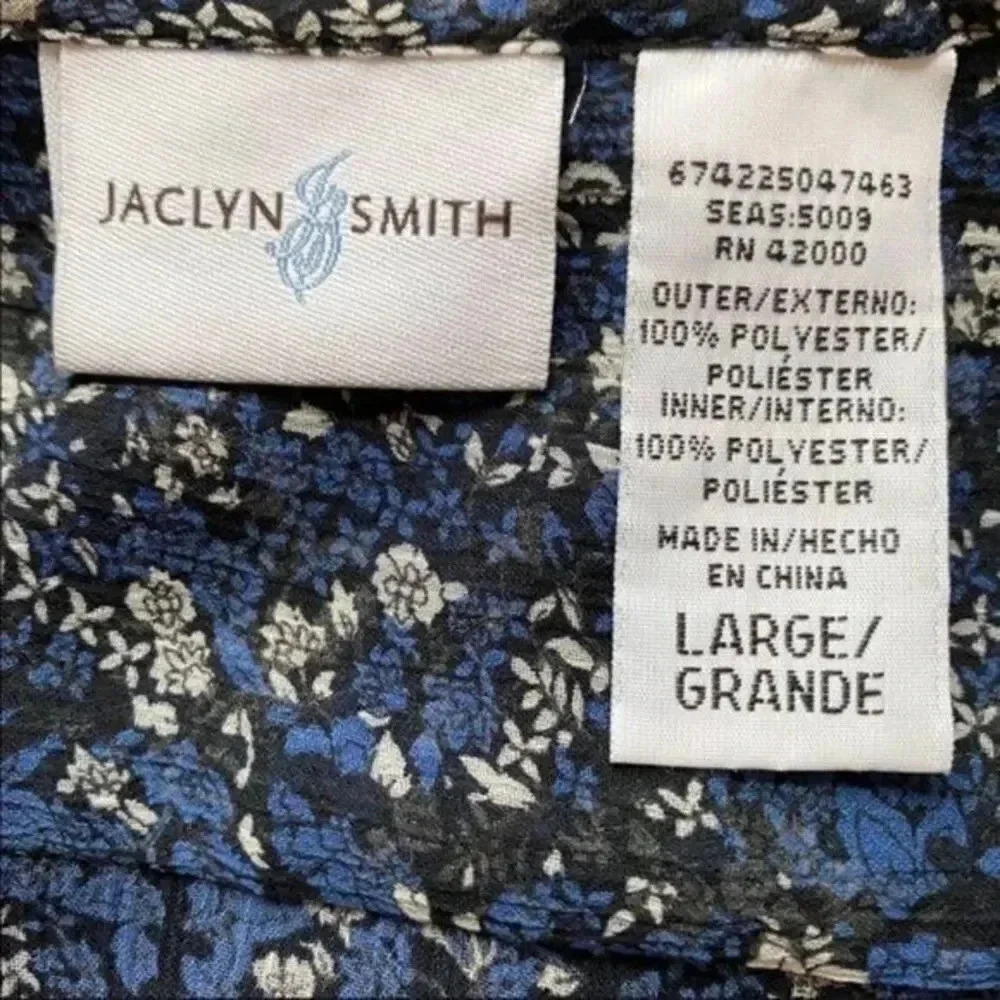 Jaclyn Smith sheer floral blouse - Picture 5 of 5